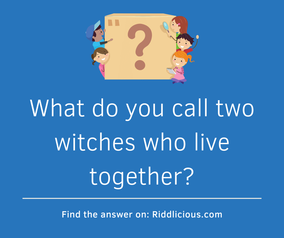 Riddle: What do you call two witches who live together?